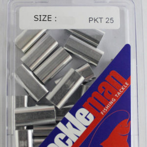 TACKLEMAN ALUMINIUM CRIMPS PKT 25